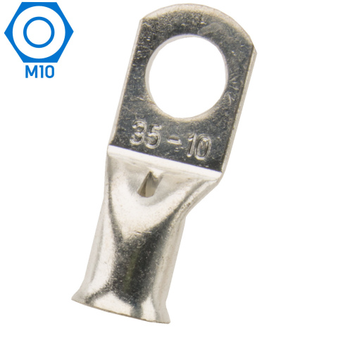 BBAtechniek artnr. 13066 - 35mm² M10 gesloten kabeloog (10x)