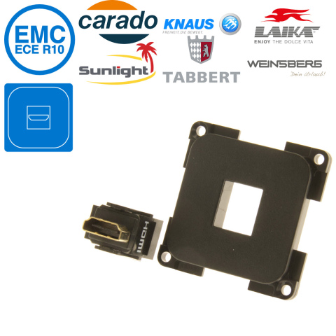 BBAtechniek artnr. 45162 - S 30.000 HDMI High Speed contact zwart (1x)