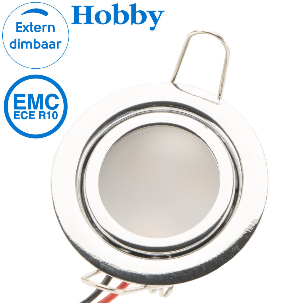 BBAtechniek - Dometic LED spot Pierre 12V 1.5W chroom (1x)