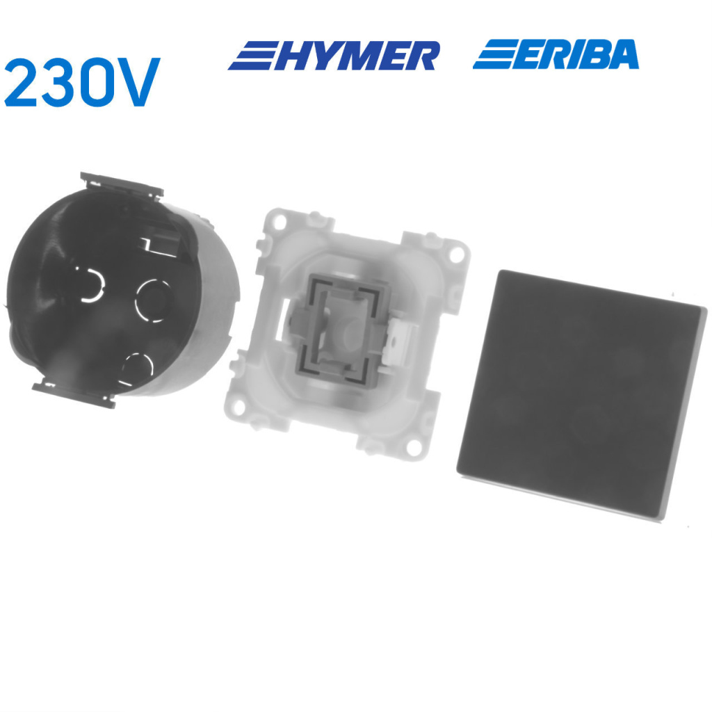 BBAtechniek - Drukvlakschakelaar enkel 230V 10A S20.000 (1x)