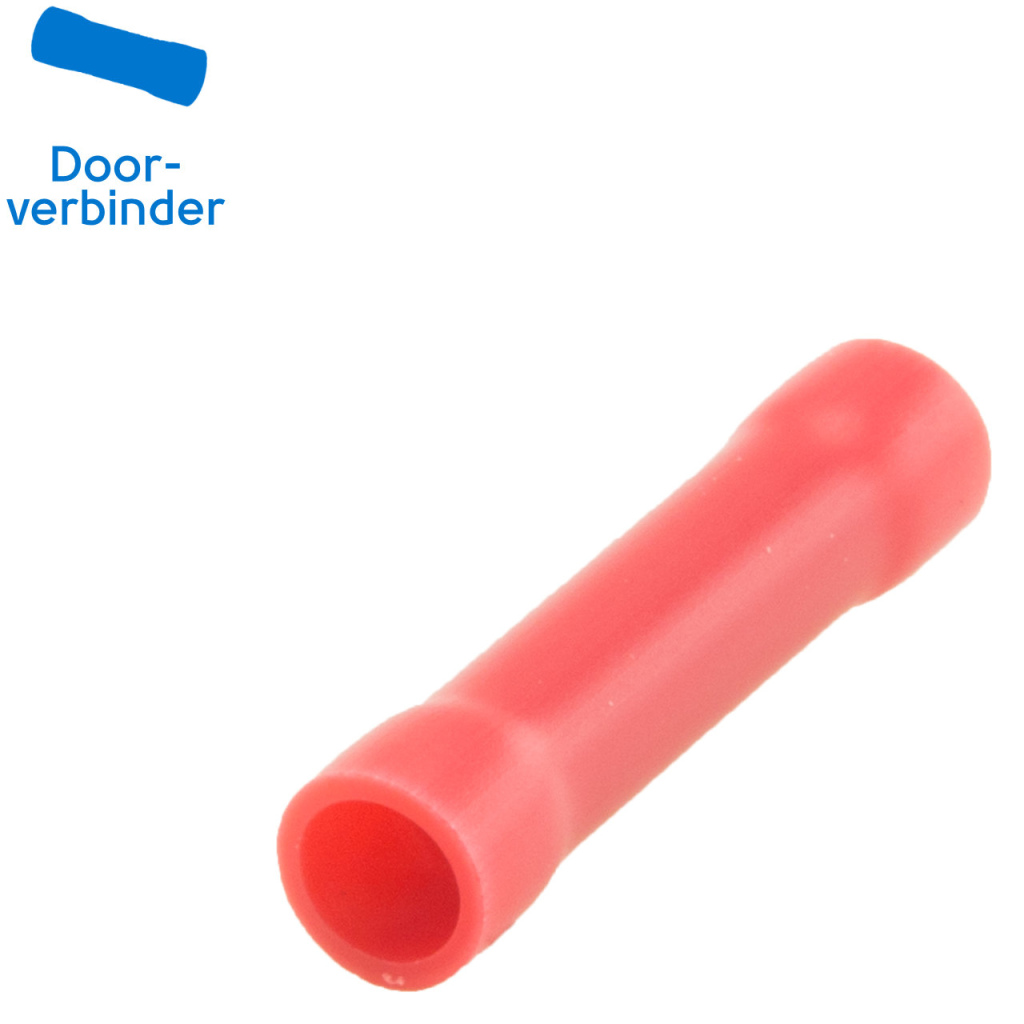 BBAtechniek - Doorverbinder Ø4.1mm rood (50x)