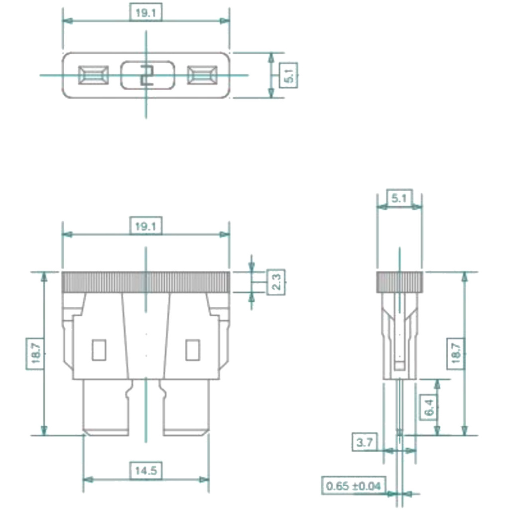 BBAtechniek - Standaard steekzekering 7.5A bruin (5x)