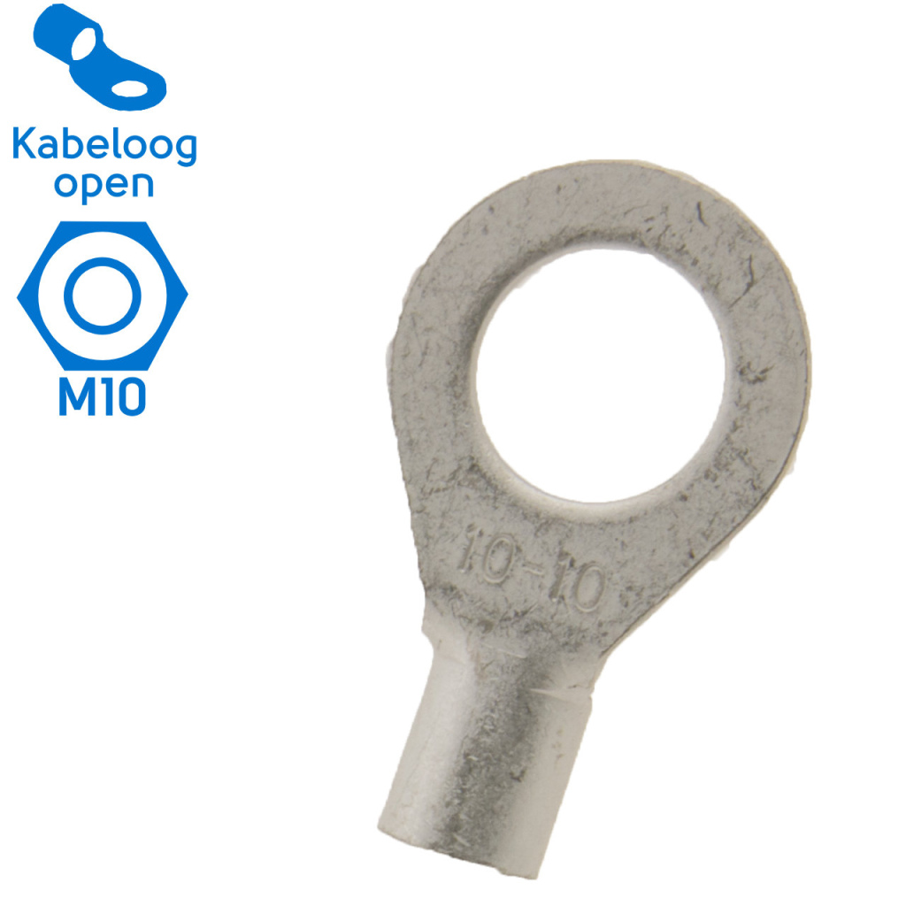 BBAtechniek - 10mm² M10 open kabeloog (25x)