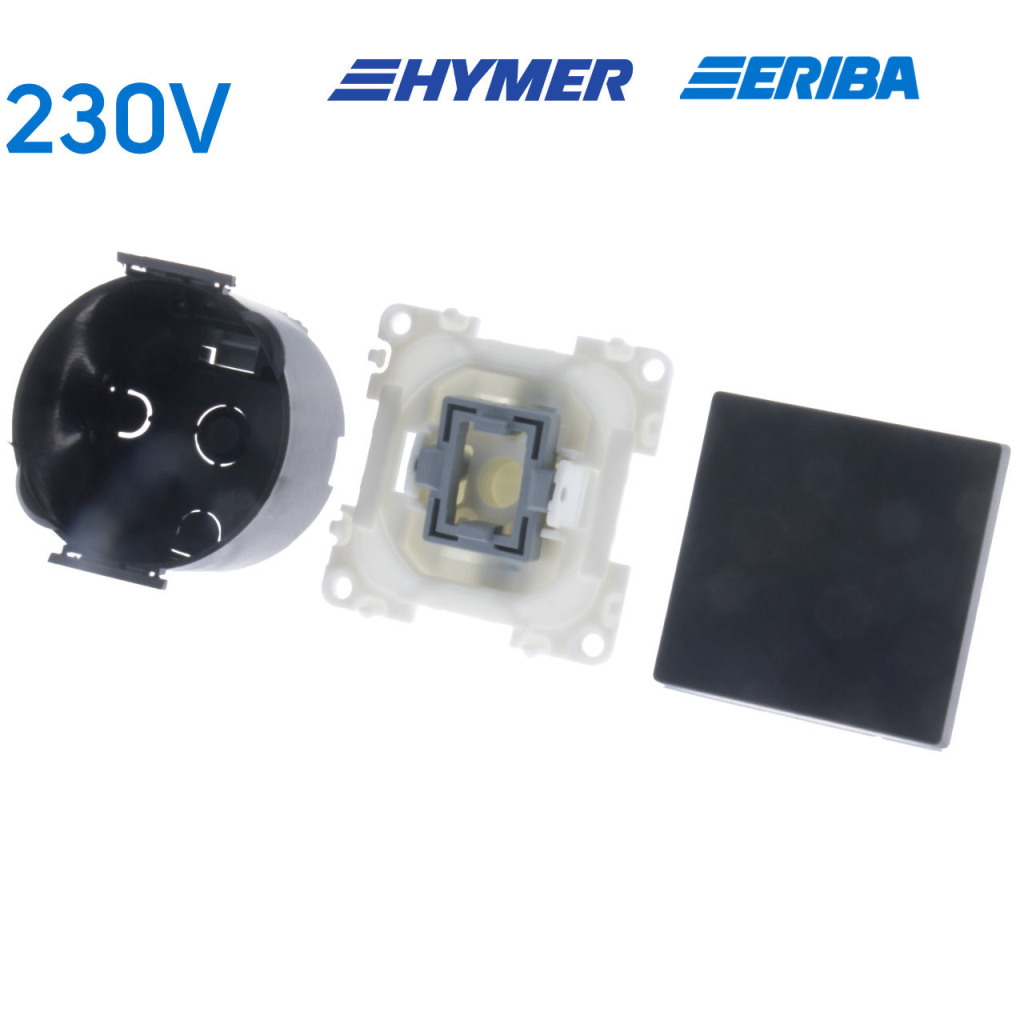 BBAtechniek - Drukvlakschakelaar enkel 230V 10A S20.000 (1x)