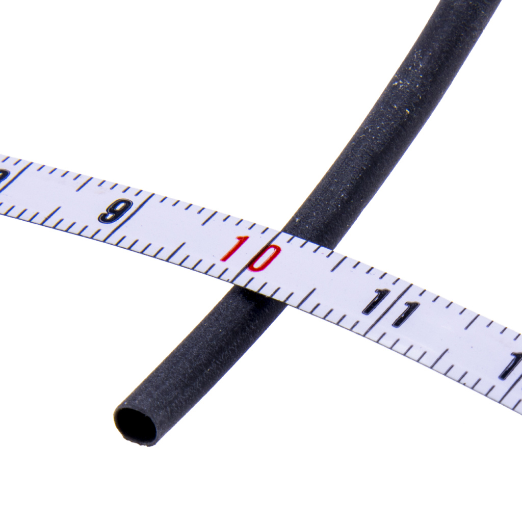 BBAtechniek - Krimpkous 2.4-1.2mm zwart 2:1 (1m)