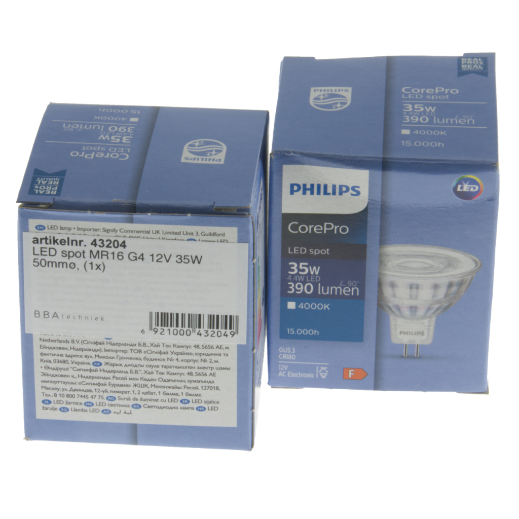 BBAtechniek - LED spot MR16 G4 12V 35W 50mmø (1x)