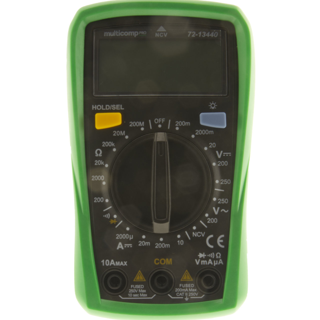 BBAtechniek - Digitale Multimeter 1000V CAT II max. 10A (1x)
