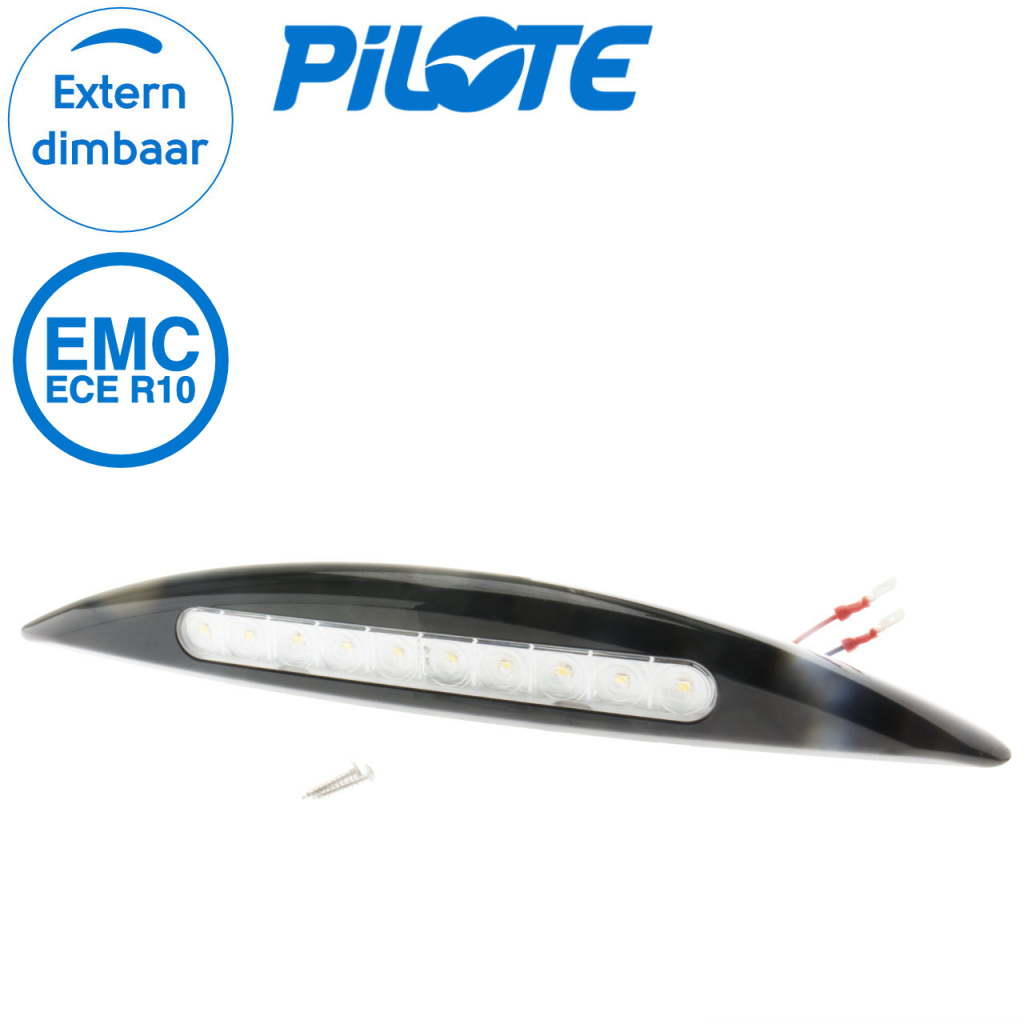 BBAtechniek - Rome B LED voortent / luifellamp 12V 5W zwart (1x)