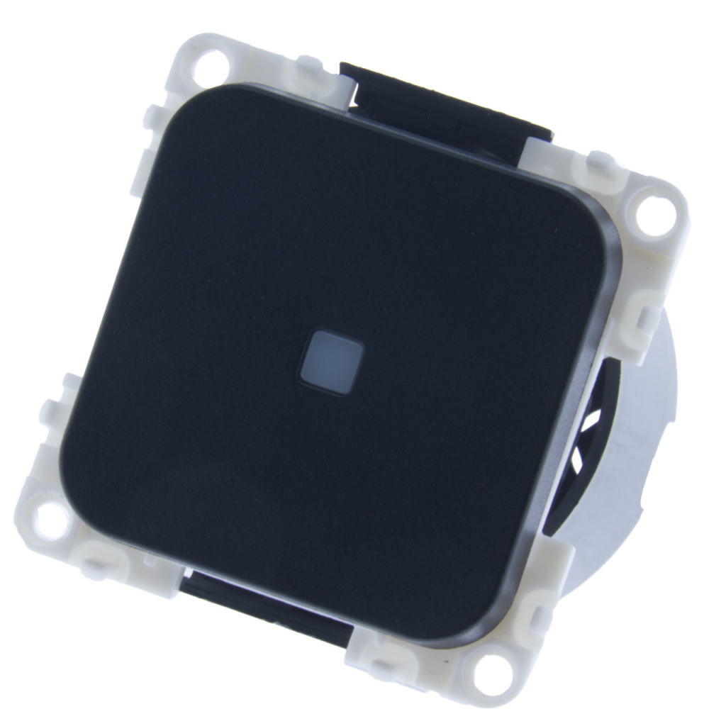 BBAtechniek - S 30.000 controleschakelaar 12V zwart (1x)