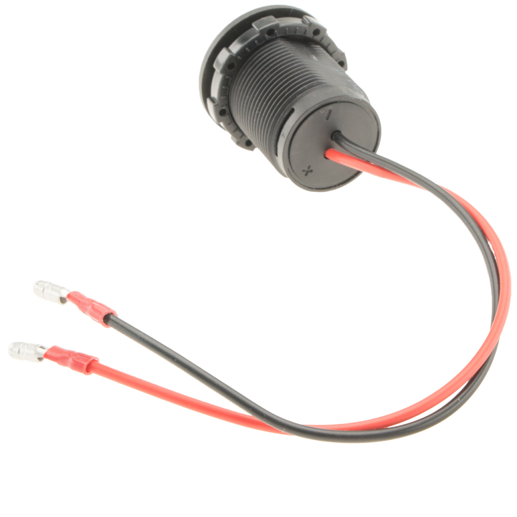 BBAtechniek - USB A-2x 5V 2x2.4A inbouw geen LED zwart (1x)