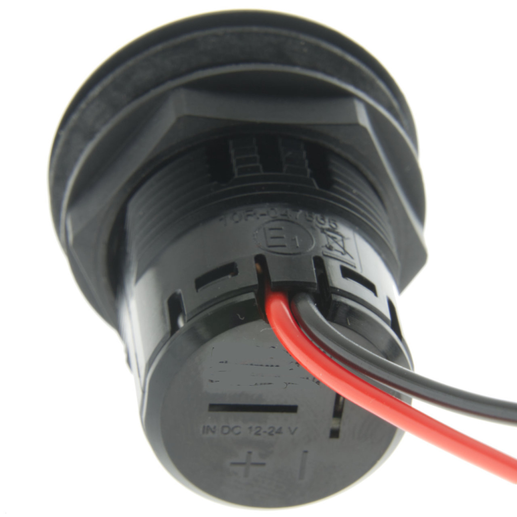 BBAtechniek - USB C-2x PD QC 3A 30W inbouw zwart (1x) 