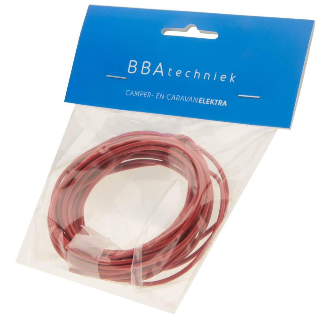 BBAtechniek - Kabel 1.5mm2 rood (5m)