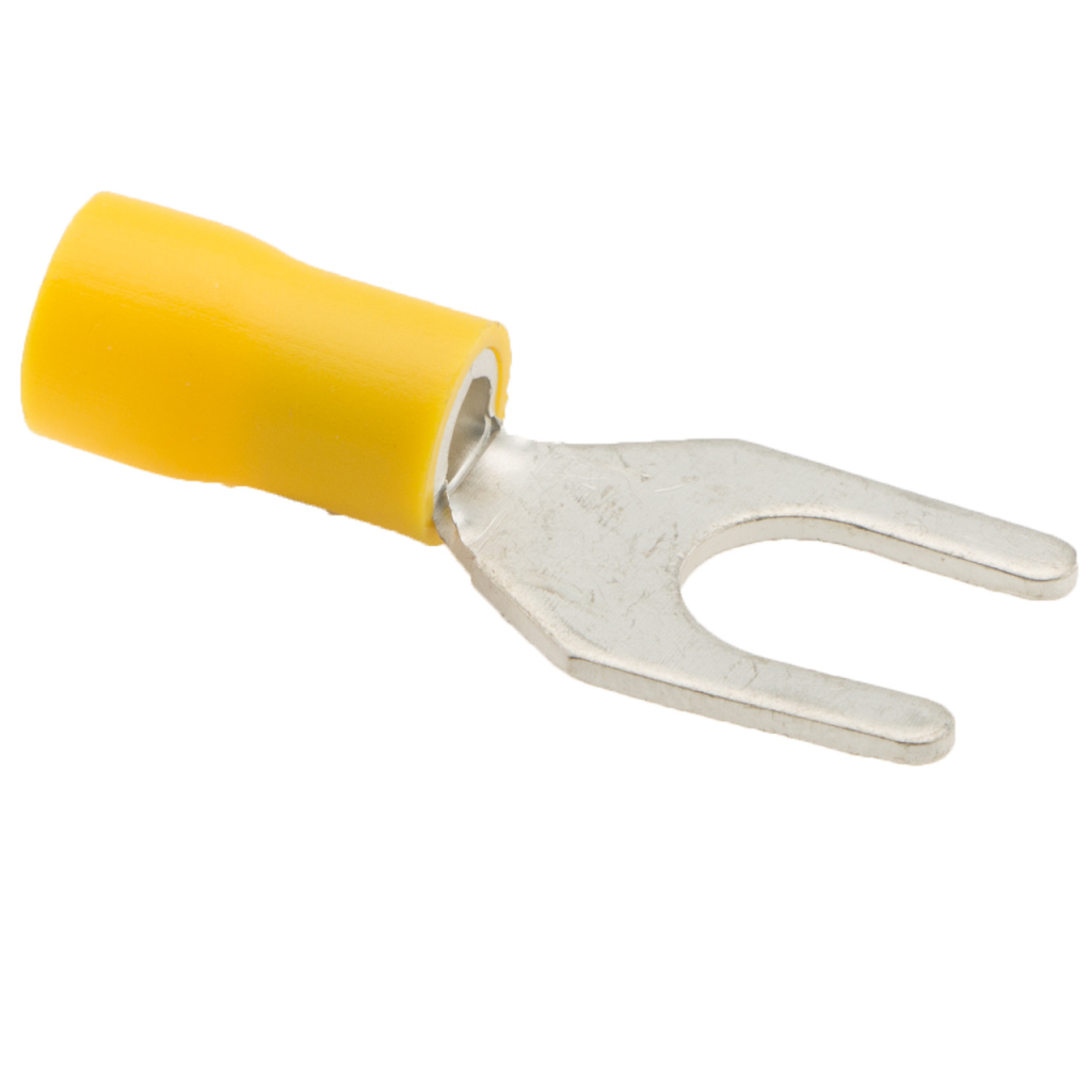 BBAtechniek - Kabelschoen vork M8 Ø8.4mm geel (100x)