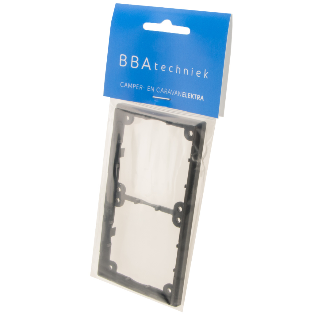 BBAtechniek - S 20.000 afstandsraam 2-vak laag zwart (1x)