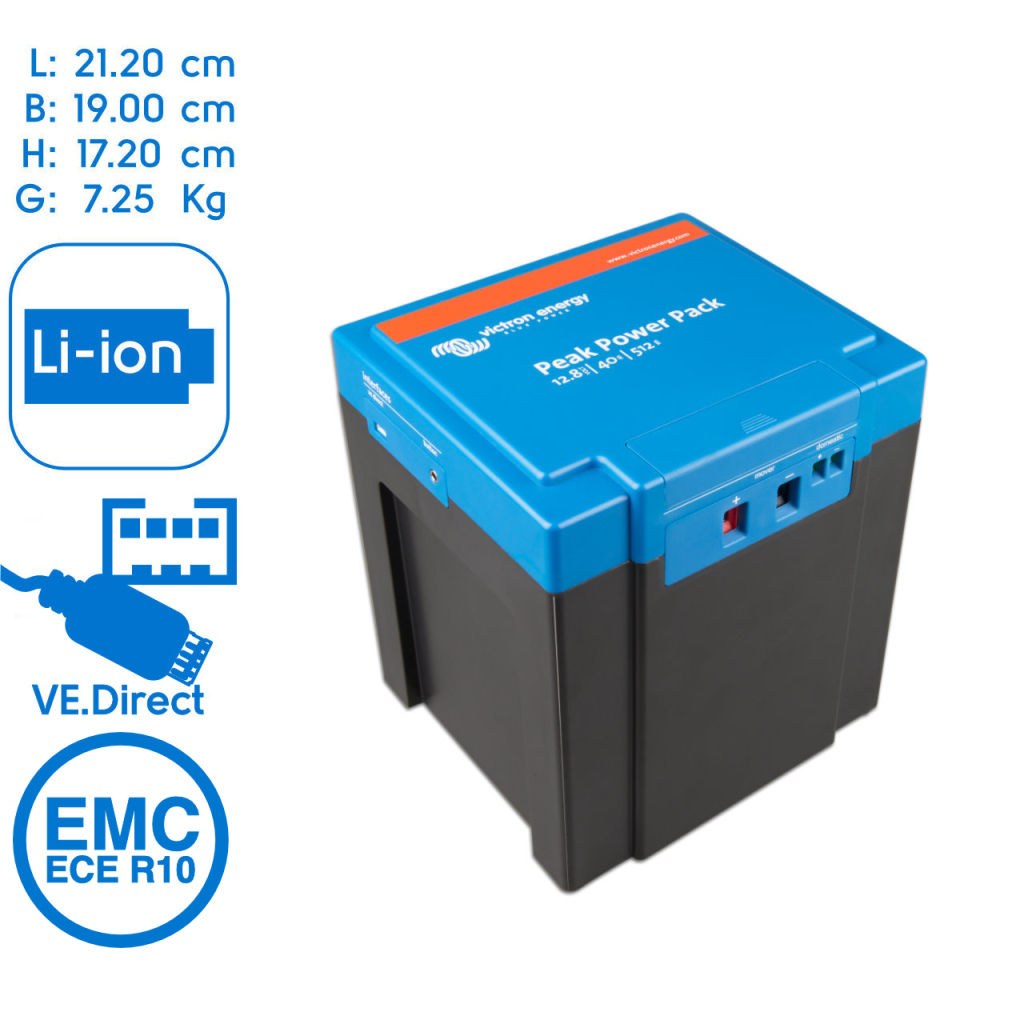 BBAtechniek - Victron Peak Power Pack 12.8V 40Ah - 512Wh (1x)