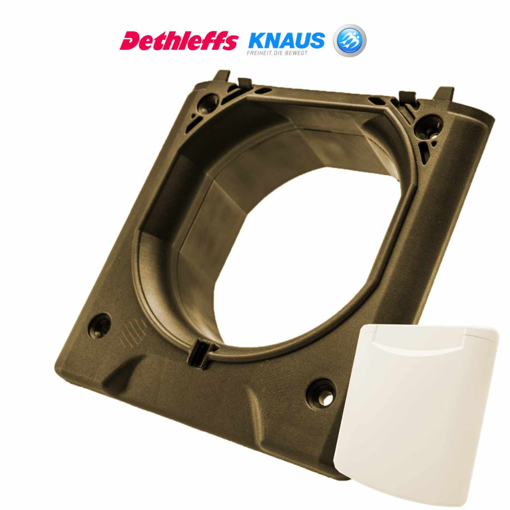 BBAtechniek - Open doorvoer universeel Fiat Bianco wit 210 (1x)