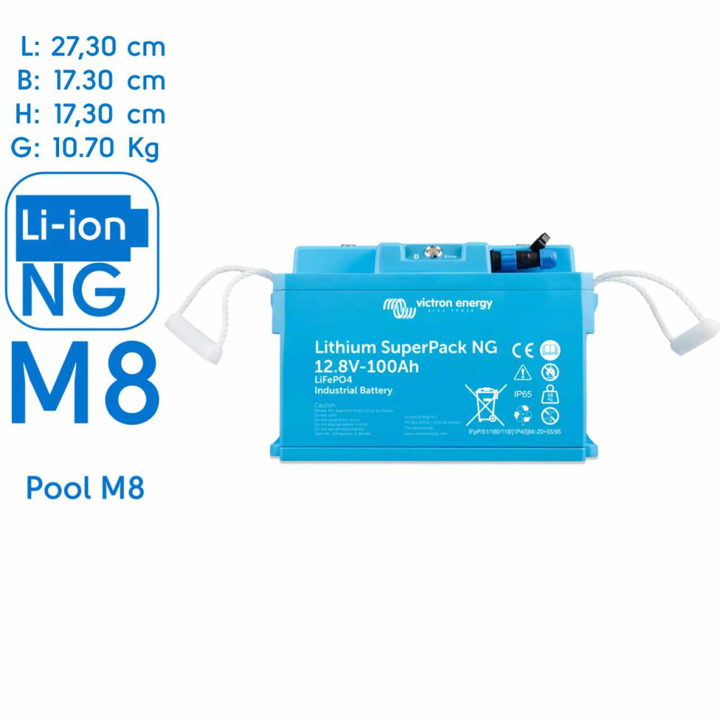 BBAtechniek - Victron Lithium accu SuperPack 12.8V 100Ah NG (1x)