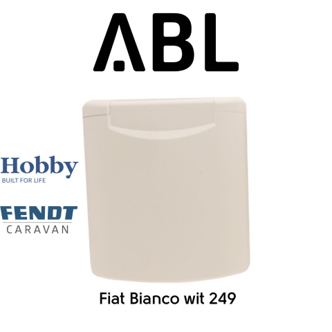 buitenwand-contactdozen - Fiat Bianco wit 249 Hobby / Fendt