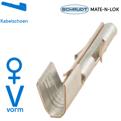 BBAtechniek artnr. 8507 - Kabelschoen female Mate-N-Lock 4.0-6.0mm² (25x)