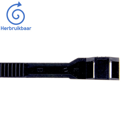 BBAtechniek artnr. 15023 - Tyrap 6.0x180mm max Ø 45mm zwart (100x)