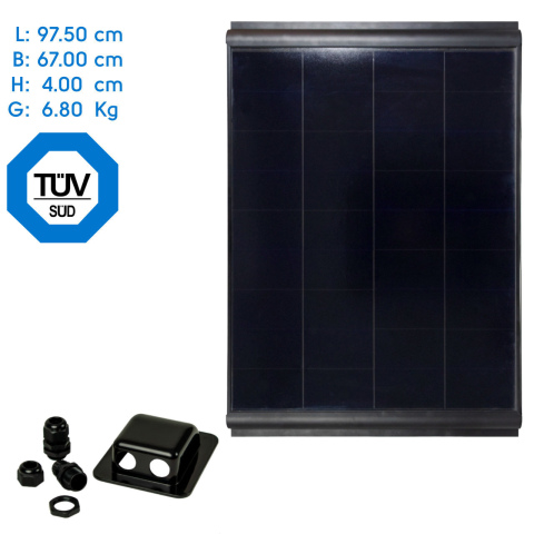 BBAtechniek artnr. 9828 - 120Wp 97.5x67x4cm Pro-User zonnepaneel (1x)