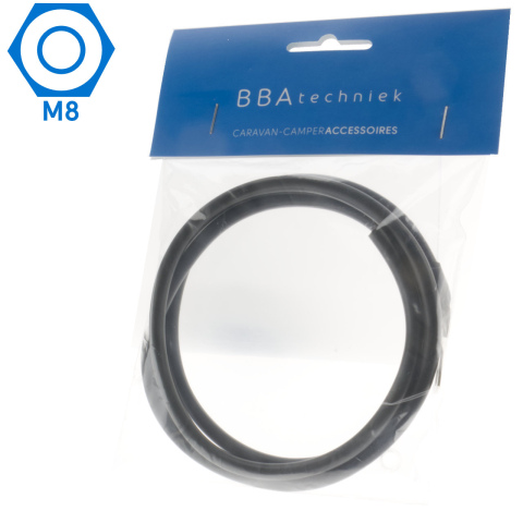 10mm2 accu kabel flexibel zwart 1x M8 (1m)