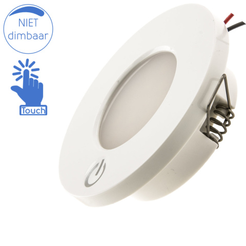 BBAtechniek artnr. 45098 - Witte LED inbouwspot 12V 24V 2.5W (1x)