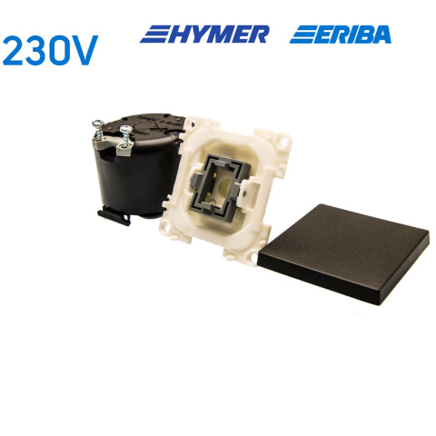 Wipschakelaar aan/uit 230V zwart S20.000 (1x)