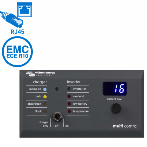 BBAtechniek artnr. 38242 - Victron digital multi control 200/200A GX 90º (1x)