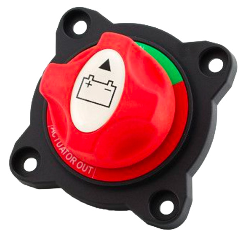 BBAtechniek artnr. 10022 - Hoofdstroom schakelaar inbouw 50V 300A on-off (1x)
