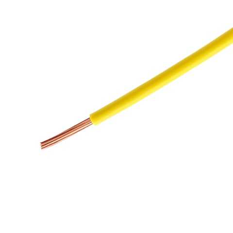 BBAtechniek artnr. 10265 - Kabel 0.75mm2 geel (100m)