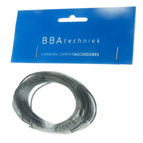 BBAtechniek artnr. 10278 - 1.0mm2 kabel zwart (5.0m)