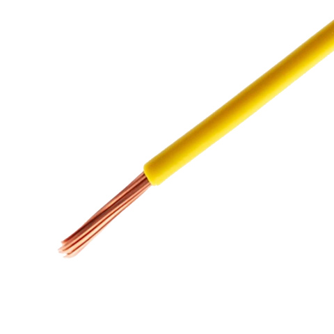 BBAtechniek artnr. 10521 - Kabel 1.0mm2 geel (100m)