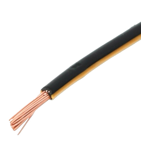BBAtechniek artnr. 10596 - Kabel 2.0mm2 zwart/oranje (100m)