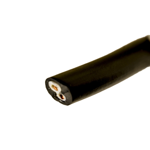 BBAtechniek artnr. 10834 - Kabel 2-aderig 2x1.5mm2 zwart- zwart/wit (50m)