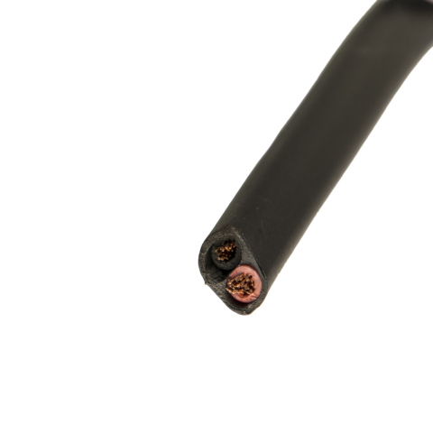 BBAtechniek artnr. 10836 - Kabel 2-aderig 2x2.0mm2 zwart- zwart/rood (50m)