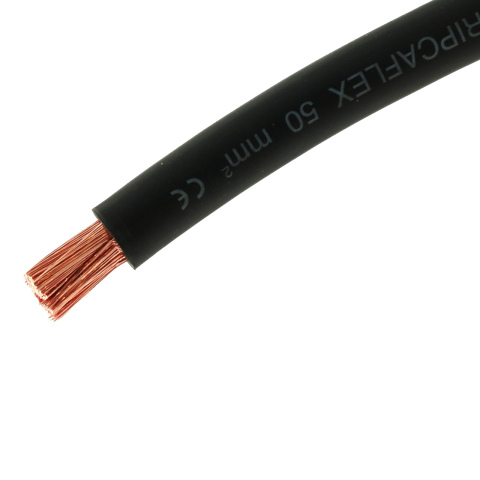 BBAtechniek artnr. 10917 - 50mm2 accu kabel flexibel zwart (50m)