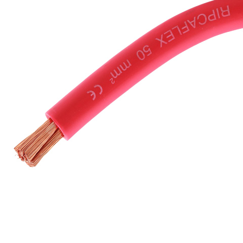 BBAtechniek artnr. 10918 - 50mm2 accu kabel flexibel rood (10m)