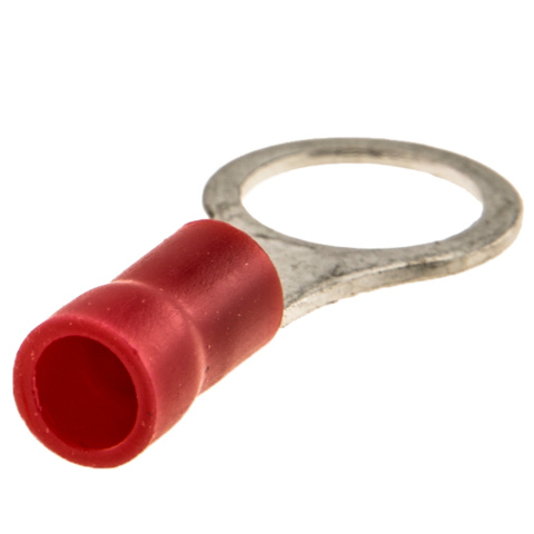 BBAtechniek artnr. 10965 - Kabelschoen ring M8 Ø8.4mm rood (100x)