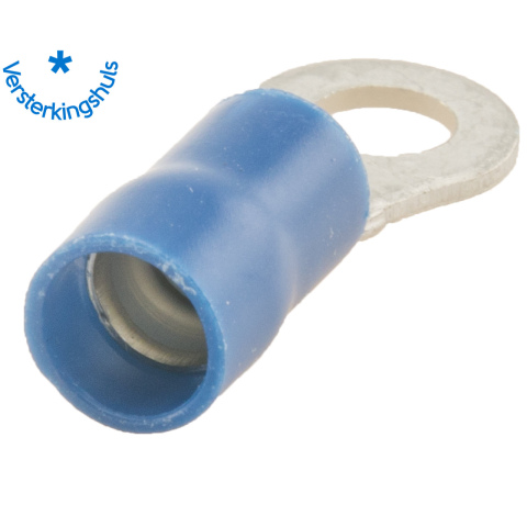 BBAtechniek artnr. 10998 - Kabelschoen ring M4 Ø4.3mm* blauw (100x)
