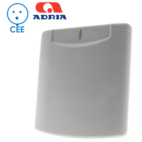 BBAtechniek artnr. 45176 - Losse klep 230V icoon licht grijs (1x)