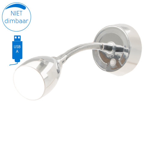 BBAtechniek artnr. 65569 - Veneto S flex LED spot 12V 1.8W 4000K USB (1x)