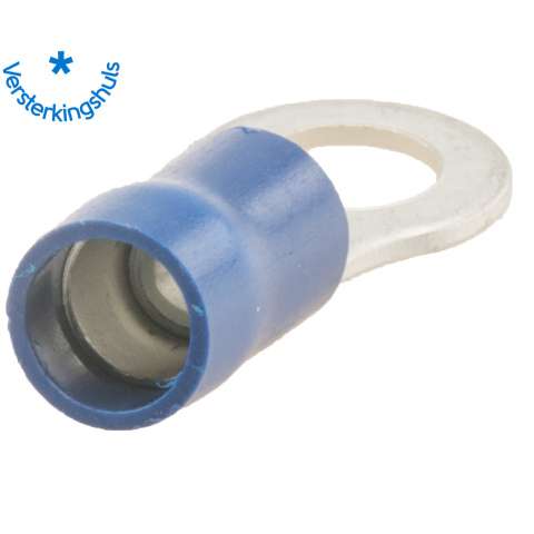 BBAtechniek artnr. 11004 - Kabelschoen ring M5 Ø5.3mm* blauw (100x)