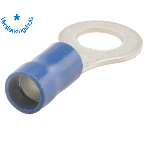 BBAtechniek artnr. 11009 - Kabelschoen ring M6 Ø6.4mm* blauw (50x)