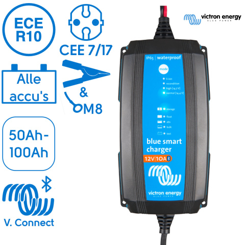 BBAtechniek artnr. 38266 - Victron Blue Smart IP65 acculader 12/10-1 (1x)