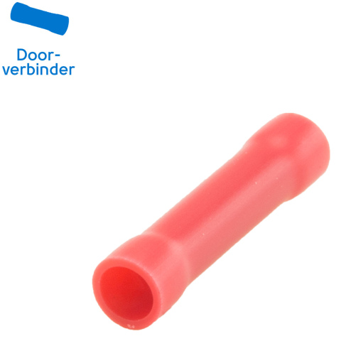 BBAtechniek artnr. 11261 - Doorverbinder Ø4.1mm rood (50x)