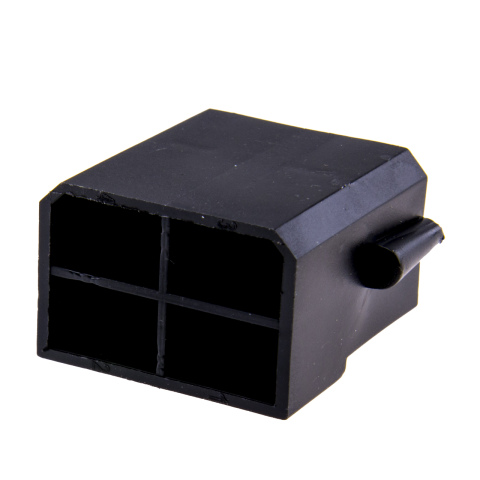 BBAtechniek artnr. 15372 - Male connectorbehuizing 4-polig zwart (10x)