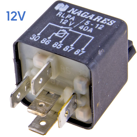 12V 40A 5-polig mini relais (1x)