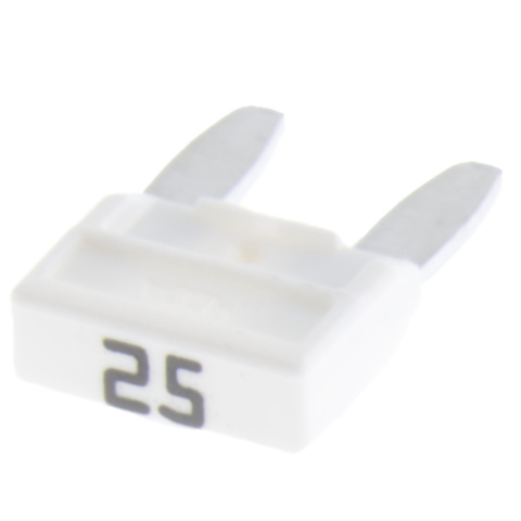 BBAtechniek artnr. 13692 - Mini steekzekering 25A wit (50x)