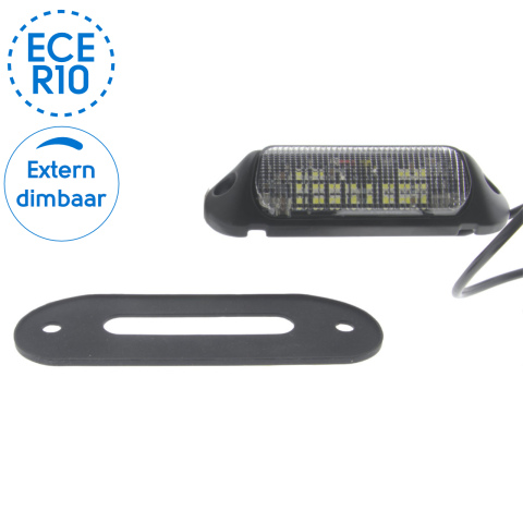 BBAtechniek artnr. 65589 - Calabria verstraler zwart 12V 40W ECE R10(1x)